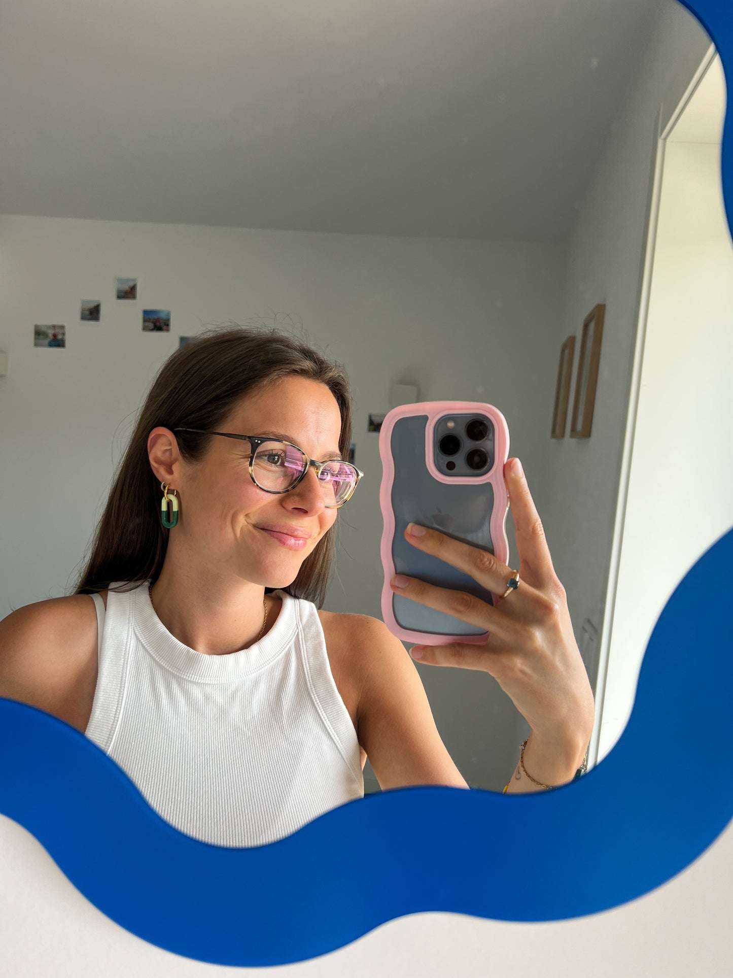 Boucles d'oreilles Ovales bicolores